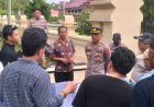 Polsek Ampenan Amankan Aksi Hearing Forum Pemuda NTB Melawan di Depan Mapolda NTB