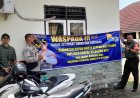 Cegah 3C, Polsek Mataram Pasang Spanduk Himbauan Kamtibmas di Kantor Lurah Pagutan Timur