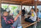 Bhabinkamtibmas Abiantubuh Baru Kompak Bersama Petugas Lainnya Koordinasi Penanganan Bencana