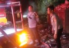 TPS di Bagek Kembar Terbakar Dini Hari, Polsek Ampenan Gerak Cepat Lakukan Pengamanan