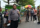 Tertibkan PKL di Kawasan Tugu Metro, Polsek Ampenan Jaga Kelancaran dan Keselamatan Lalu Lintas