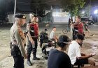 Patroli Tengah Malam Pamobvit Polresta Mataram Sambangi Tongkrongan Pemuda di Ampenan