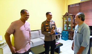 Perkuat Sinergi Kamtibmas, Kapolsek Selaparang Silaturahmi ke Kominfo Kota Mataram