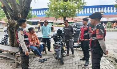 Sat Samapta Polresta Mataram Perkuat Keamanan Kawasan Pertokoan dan Pasar